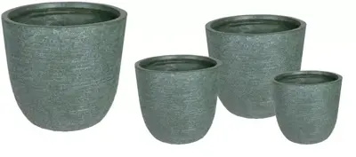 Mcollections bloempot egg utah 39x38 cm groen - afbeelding 2