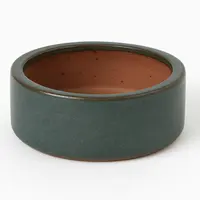 Mcollections Bloempot Geglazuurd – 31 x 15 cm – Mosgroen - afbeelding 1