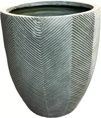 Mcollections bloempot iowa high clayfibre 44,5x50 cm groen - afbeelding 1