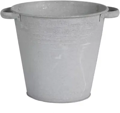 Mcollections Bloempot Zink – Ø26 × H24 cm - afbeelding 1