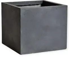 Mcollections Plantenbak Kubus – 44 × 44 × 38 cm – Clayfibre – Lood - afbeelding 1