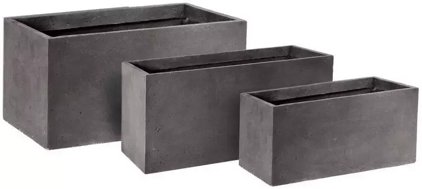 Mcollections plantenbak rechthoek clayfibre 60x30x30 cm lood kopen? tuincentrum Osdorp :)