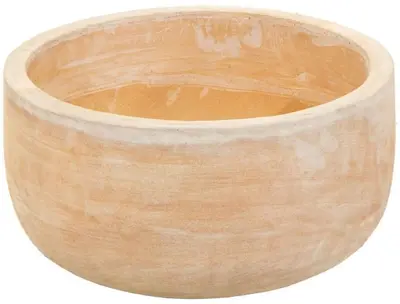 Mcollections schaal terracotta 38x20 cm whitewash - afbeelding 1