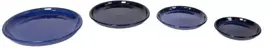 Mcollections schotel geglazuurd 23x3 cm blauw - afbeelding 1