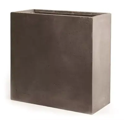 Mcollections Terrasafscheiding Plantenbak – 80 x 30 x 92 cm – Clayfibre – Taupe - afbeelding 1