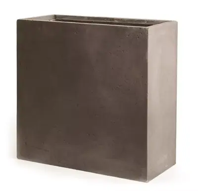 Mcollections terrasafscheiding plantenbak clayfibre 60x22x72 cm taupe - afbeelding 1