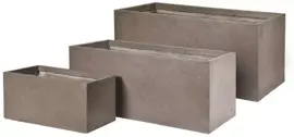 Mcollections terrasafscheiding plantenbak clayfibre 60x30x30 cm taupe