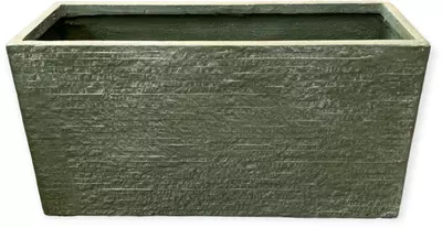 Mcollections terrasafscheiding plantenbak utah clayfibre 90x33,5x45 cm groen - afbeelding 2