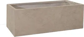 Mega Collections Balkonbak Clayfibre - L40 x B17,2 x H17,2 cm - Zand - afbeelding 1