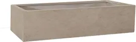 Mega Collections Balkonbak Clayfibre – L80 x B17,2 x H17,2 cm – Zand (Bruin) - afbeelding 1