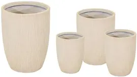 Mega Collections Bloempot Nora Egg Hoog – Ø50 x H56cm – Desert - afbeelding 1