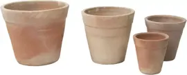 Mega Collections Bloempot Stan Planter Wide - Ø24 x H24 cm - Terracotta - afbeelding 1