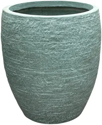 Mega Collections Bloempot Utah Bullet Hoog - Ø44,5 cm x H50 cm - Groen  - afbeelding 1