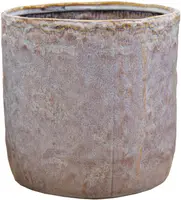 Mega Collections Bloempot Village – Ø12.5xH12 cm - Parelwit kopen?