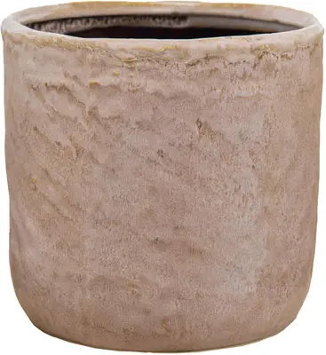 Mega Collections Bloempot Village Ø14,5x14cm Oudroze