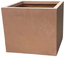 Mega Collections Plantenbak Clayfibre Cubi - B65 x H53 cm - Terracotta  - afbeelding 2