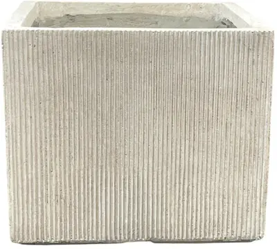 Mega Collections Plantenbak Kubus Nora – B34 x H30 cm – Desert - afbeelding 2
