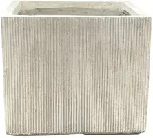 Mega Collections Plantenbak Kubus Nora – B34 x H30 cm – Desert - afbeelding 2