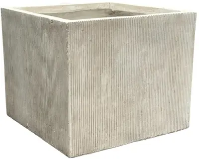 Mega Collections Plantenbak Kubus Nora – B44 x H38 cm – Desert - afbeelding 1