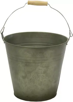 Mega Collections Plantenemmer Zink 1L - Ø13x11cm - Vintage Groen - afbeelding 1