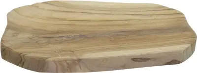 Mega Collections Schijf/Plank Teakhout d35h2.8cm