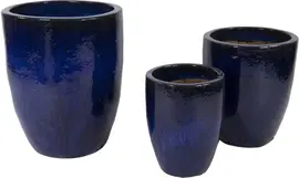 Mega Collections Vaas Egg Geglazuurd Ø54x67 cm – Blauw kopen?