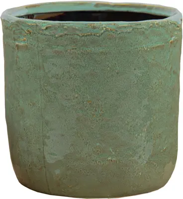 Mega Collections Village Pot Olive Ø18x17cm