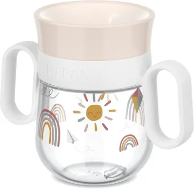 Mepal 360° drinkbeker mio 200 ml - sunshine & rainbow - afbeelding 1