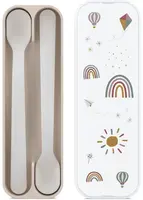 Mepal babylepelset mio 2 stuks - sunshine & rainbow - afbeelding 1