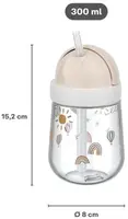 Mepal rietjesbeker mio 300 ml - sunshine & rainbow - afbeelding 3
