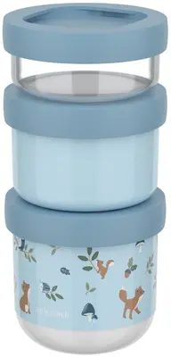 Mepal snackbox stackable mio 3-delig - forest friends - afbeelding 1