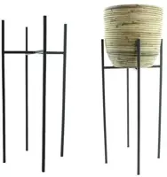 Metal stand black 25x25h55cm kopen?
