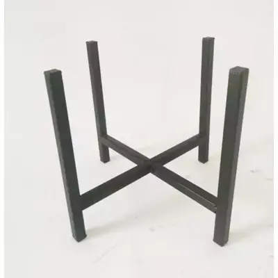 Metal stand black 28x28h30cm