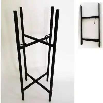 Metal stand black 50x50h75cm