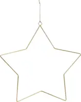 Metalen kerst ornament ster 27cm goud kopen?