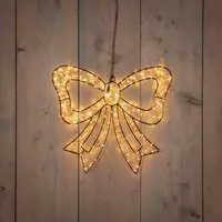 Metalen strik – 278 LED, 34 cm, classic warm - afbeelding 1