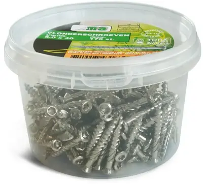 Meuwissen Agro Vlonderschroeven 5,0 x 50 mm, RVS 150 stuks + 2 bitjes - afbeelding 1