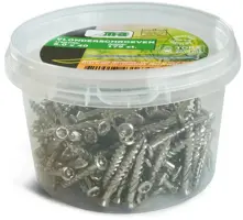 Meuwissen Agro Vlonderschroeven 5,0 x 50 mm, RVS 150 stuks + 2 bitjes - afbeelding 1