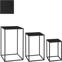 Mica Decorations bijzettafel ijzer quinty 30x30x50cm zwart kopen?