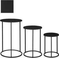 Mica Decorations bijzettafel ijzer quinty 32x50cm zwart  kopen?