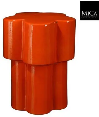 Mica Decorations bijzettafel keramiek aita 35x45cm oranje 