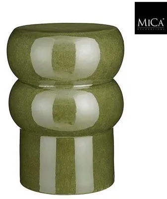 Mica Decorations bijzettafel keramiek vendi 32x44cm donker groen 