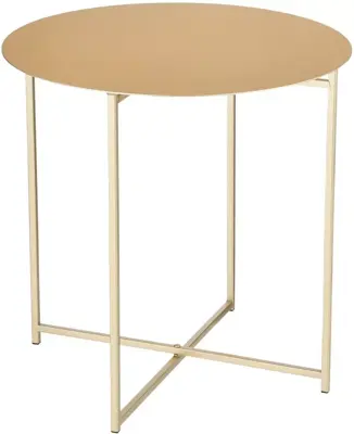 Mica Decorations bijzettafel metaal mikki 45x45cm goud 