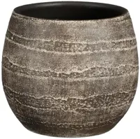Mica Decorations bloempot Alentejo rond 15x16cm zwart kopen?