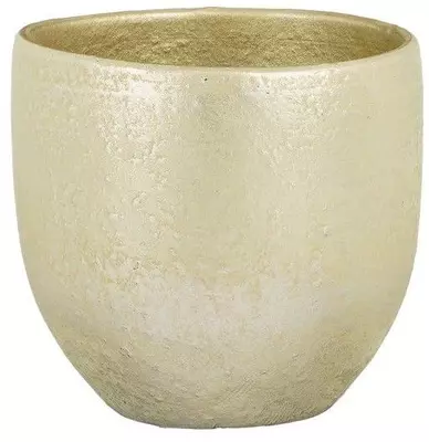 Mica Decorations bloempot Carrie 16x14cm champagne