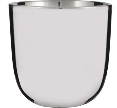 Mica Decorations bloempot Chaz 17x16,5 cm zilver - afbeelding 1
