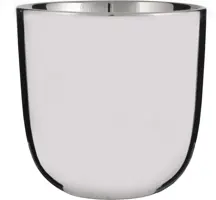 Mica Decorations bloempot Chaz 17x16,5 cm zilver - afbeelding 1