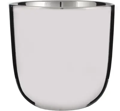 Mica Decorations bloempot Chaz 17x16,5 cm zilver - afbeelding 2