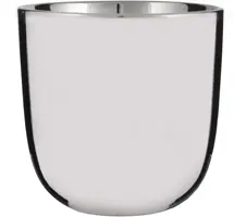 Mica Decorations bloempot Chaz 17x16,5 cm zilver - afbeelding 2
