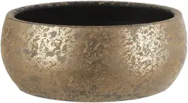Mica Decorations bloempot Clemente 37x15 cm goud - afbeelding 1